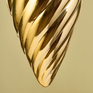 Елочная игрушка Сосулька Twiscel 30 см золотая, пластик Winter Deco фото 4