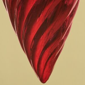 Елочная игрушка Сосулька Twiscel 40 см красная, пластик Winter Deco фото 3