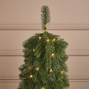 Елка настольная с гирляндой 70 см Дриада,40 теплых белых LED ламп, контроллер, на батарейках, ЛИТАЯ 100% Winter Deco фото 2