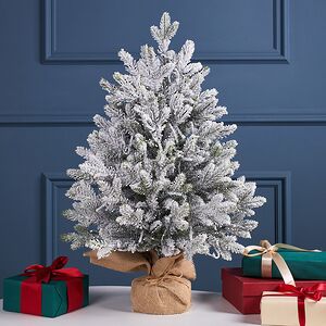 Елка настольная с гирляндой 60 см Бригельс, заснеженная, 50 теплых белых LED ламп, контроллер, ЛИТАЯ 100% Winter Deco фото 3