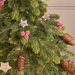 Елка настольная с лампочками 70 см Форест Бьюти, 100 теплых белых LED ламп, контроллер, ЛИТАЯ 100% Winter Deco фото 5