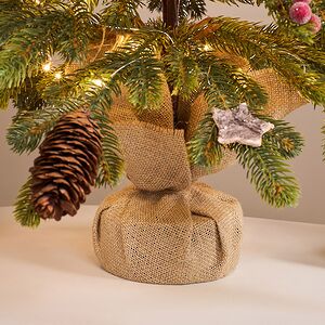 Елка настольная с лампочками 70 см Форест Бьюти, 100 теплых белых LED ламп, контроллер, ЛИТАЯ 100% Winter Deco фото 6