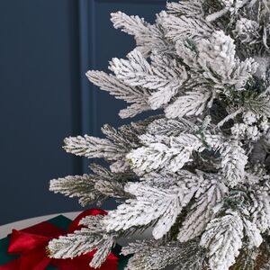 Елка настольная с гирляндой 45 см Вербье, заснеженная, 30 LED ламп, контроллер, на батарейках, ЛИТАЯ 100% Winter Deco фото 6