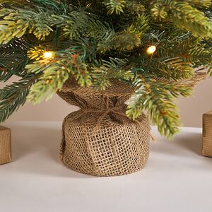 Елка настольная с гирляндой 45 см Вербье, 30 теплых белых LED ламп, контроллер, на батарейках, ЛИТАЯ 100% Winter Deco фото 5