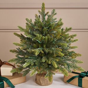 Елка настольная с гирляндой 45 см Вербье, 30 теплых белых LED ламп, контроллер, на батарейках, ЛИТАЯ 100% Winter Deco фото 3