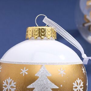 Елочные ПЭТ шары Eterna: Winterglow Sonata 8 см, 6 шт Winter Deco фото 5