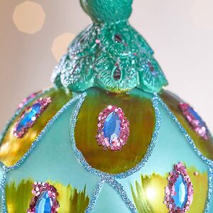 Елочная игрушка Павлин Арриго - Baziano 14 см в подарочной коробке, стекло Winter Deco фото 6