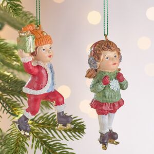 Набор елочных игрушек Берти и Блэйк на коньках 10 см, 2 шт Winter Deco фото 3