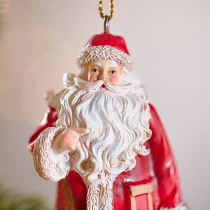 Елочная игрушка Санта Клаус с подарками - Brusasco 9 см Winter Deco фото 2