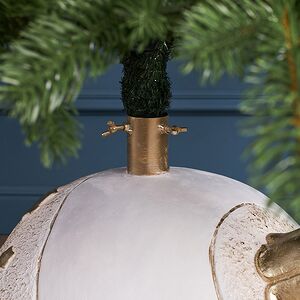 Подставка для елки Шар - Enchantmas 40*38 см, белый, диаметр ствола до 3.8 см Winter Deco фото 4