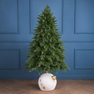 Подставка для елки Шар - Enchantmas 40*38 см, белый, диаметр ствола до 3.8 см Winter Deco фото 2