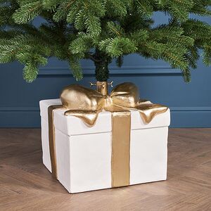 Подставка для елки Подарок - Enchantmas 36*33 см, белый, диаметр ствола 3.8 см Winter Deco фото 5