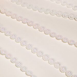 Бусы на елку Vintage Lace - White 270 см, пластиковые Winter Deco фото 3