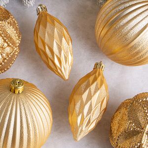 Елочные игрушки Chateau - Golden Luxor 10 см, 10 шт, пластик Winter Deco фото 4