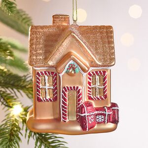 Елочная игрушка Домик - Frosted Manor 10 см, стекло Winter Deco фото 3