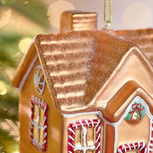 Елочная игрушка Домик - Frosted Manor 10 см, стекло Winter Deco фото 4