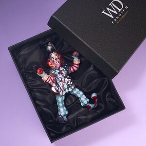 Елочная игрушка Клоун - Circus Roncalli 14 см в подарочной коробке, стекло Winter Deco фото 3
