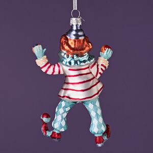 Елочная игрушка Клоун - Circus Roncalli 14 см в подарочной коробке, стекло Winter Deco фото 12