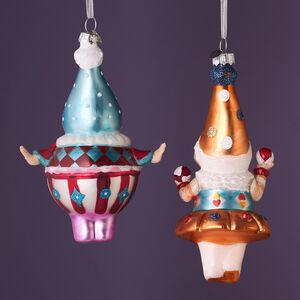Елочные игрушки Клоуны Марсо - Цирк Ронкалли 17 см, 2 шт, стекло Winter Deco фото 9