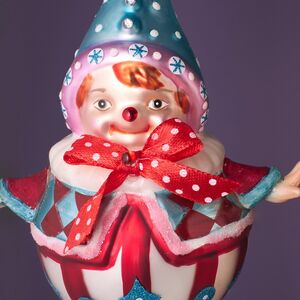 Елочные игрушки Клоуны Марсо - Цирк Ронкалли 17 см, 2 шт, стекло Winter Deco фото 4