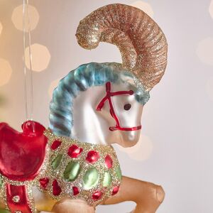 Елочная игрушка Конь Ринглинг - Circus Roncalli 12 см в подарочной коробке, стекло Winter Deco фото 2