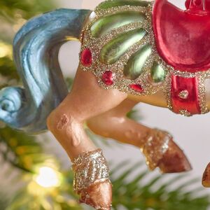 Елочная игрушка Конь Ринглинг - Circus Roncalli 12 см в подарочной коробке, стекло Winter Deco фото 6