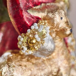 Елочная игрушка Дед Мороз с Оленем - Magic Moments 14 см в подарочной коробке, стекло Winter Deco фото 6