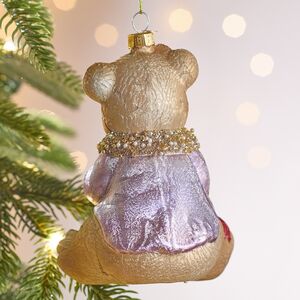 Елочная игрушка Медвежонок Тедди с Подарком - Harrods Bears 14 см в подарочной коробке, стекло Winter Deco фото 7