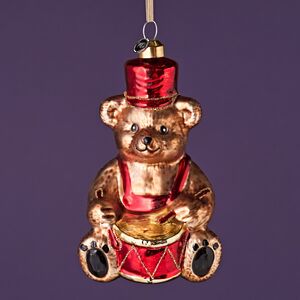 Елочная игрушка Мишка Балу с Барабаном - Harrods Bears 16 см в подарочной коробке, стекло Winter Deco фото 8