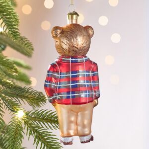 Елочная игрушка Медвежонок в костюме 16 см в подарочной коробке, стекло Winter Deco фото 8