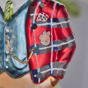 Елочная игрушка Медвежонок в костюме 16 см в подарочной коробке, стекло Winter Deco фото 5