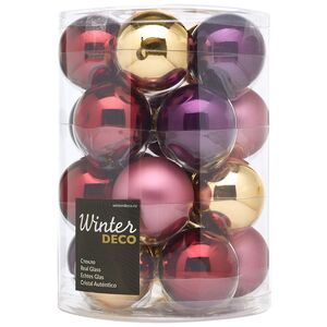 Елочные шары Романтический Вечер 6 см, 20 шт, стекло Winter Deco фото 3
