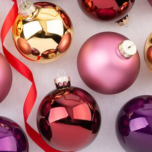 Елочные шары Романтический Вечер 8 см, 16 шт, стекло Winter Deco фото 2