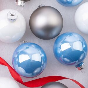 Елочные шары Утренний Туман 6 см, 20 шт, стекло Winter Deco фото 2