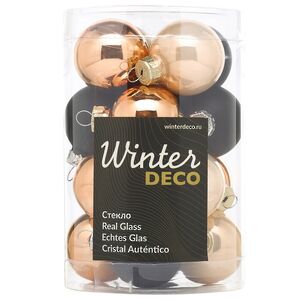 Елочные шары Gatsby Style 3.5 см, 16 шт, стекло Winter Deco фото 4