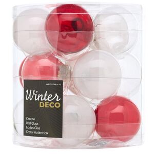 Елочные шары Bubble: Рождественское Утро 6 см, 15 шт, стекло Winter Deco фото 3