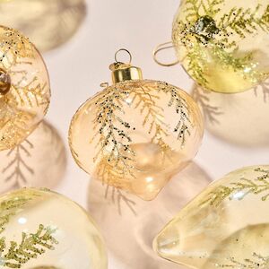 Елочные игрушки Fascino Verde 8 см, 12 шт, стекло Winter Deco фото 4