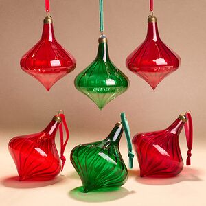 Елочные игрушки Elisir Fortunato 12 см, 6 шт, стекло Winter Deco фото 1