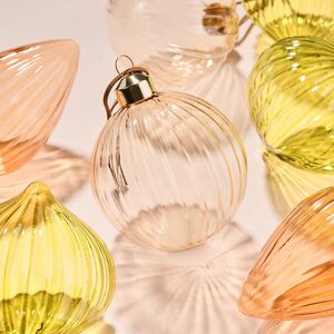 Елочные игрушки Mezzogiorno 8 см, 12 шт, подарочная коробка, стекло Winter Deco фото 5