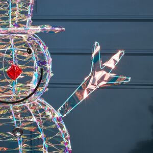 Светящийся Снеговик Феликс в цилиндре 122 см, 100 теплых белых LED ламп, IP44 Winter Deco фото 6