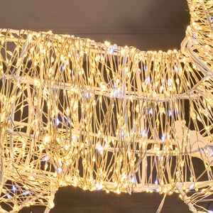 Светящийся олень Bambino Cattaneo 80 см, 1900 теплых/холодных белых LED ламп, IP44 Winter Deco фото 6