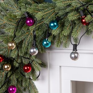 Гирлянда из лампочек Light Mood 6 м, 20 теплых белых LED ламп, черный ПВХ, коннектор, IP44 Winter Deco фото 3