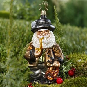 Стеклянная елочная игрушка Santa from Bavaria 17 см Inge Glas фото 2