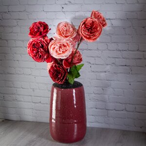 Искусственная Роза Шёлковое Сияние 58 см розовая Kaemingk фото 4