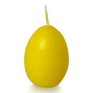 Пасхальная свеча Яйцо 6 см желтая Омский Свечной фото 3