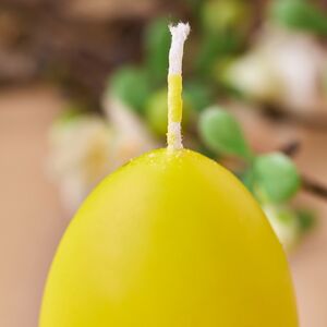 Пасхальная свеча Яйцо 6 см желтая Омский Свечной фото 2