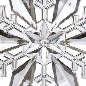 Елочная игрушка Снежинка - Savolle Crystal 12 см, подвеска Koopman фото 2