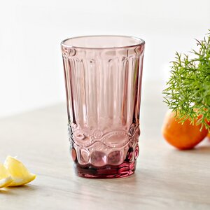 Стакан для воды Монруж 600 мл розовый, стекло Boltze фото 2