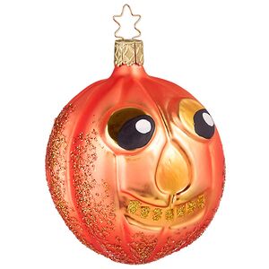 Стеклянная елочная игрушка Тыква Джек 9 см Inge Glas фото 6