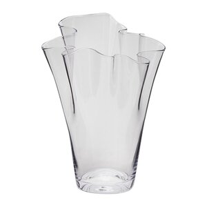Декоративная ваза Via Drappo 29 см прозрачная EDG фото 1